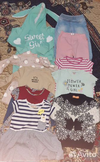 Вещи пакетом для девочки 86 92 размер