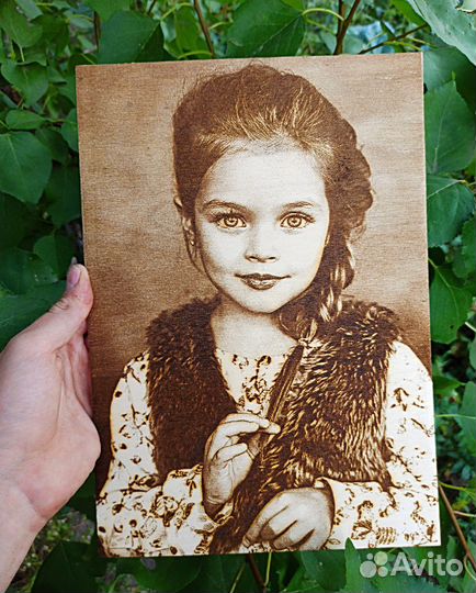 Выжигание портретов на дереве