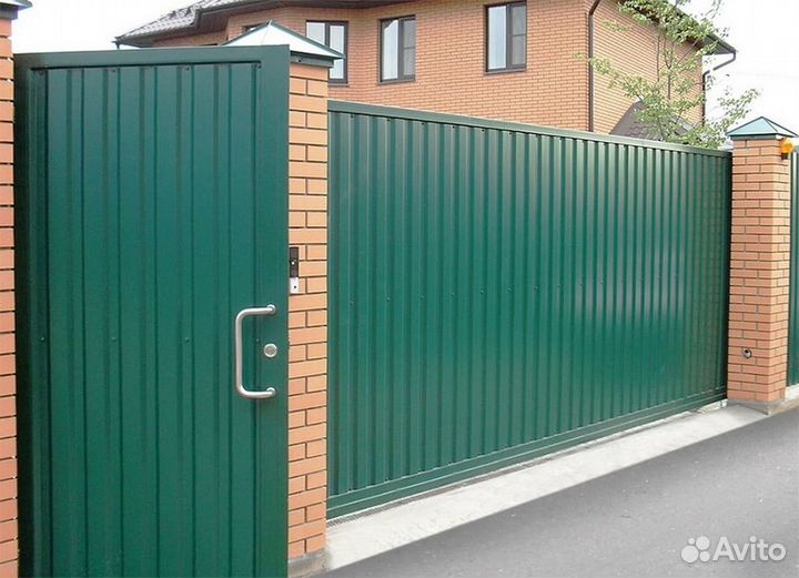 Заборы из профнастила, евроштакетника, 3D