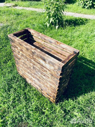 Кашпо для цветов деревянное