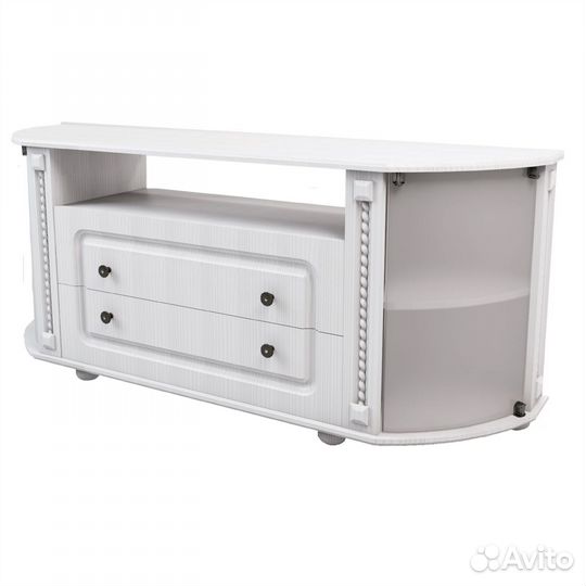 Азалия (тумба тв,фур.) Бодега белый