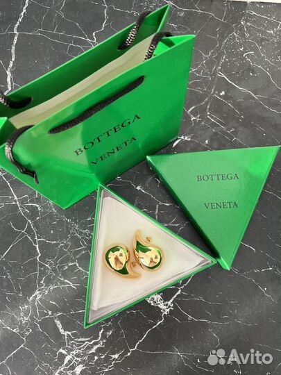 Bottega veneta серьги капли