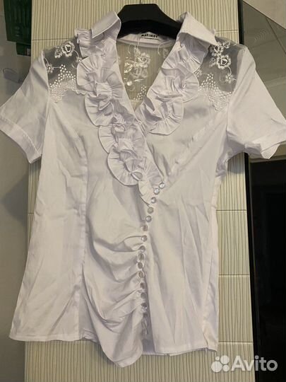 Блузка женская белая 42 -44 новая