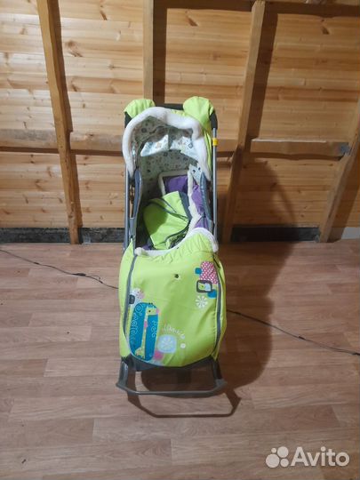 Детские санки коляска nika