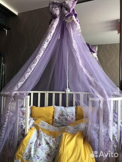 Детская кроватка круглая бу