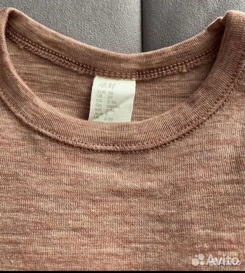 Термобелье H&M 98, 100% шерсть