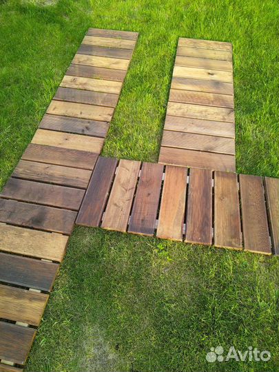 Трапики, садовая дорожка, настил, заборчик