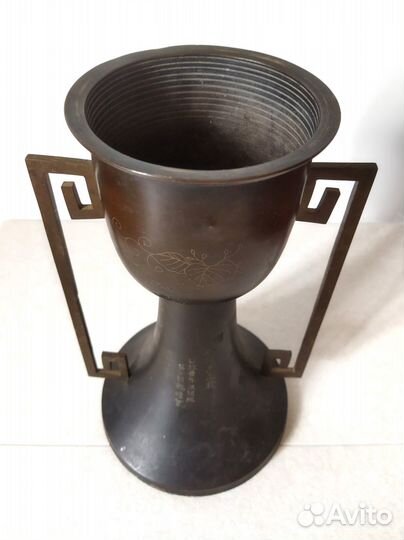 Ваза японская бронзовая антикварная