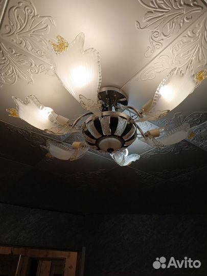 Люстра потолочная бу