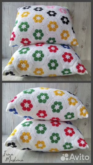 Комплект декоративных подушек ручной работы