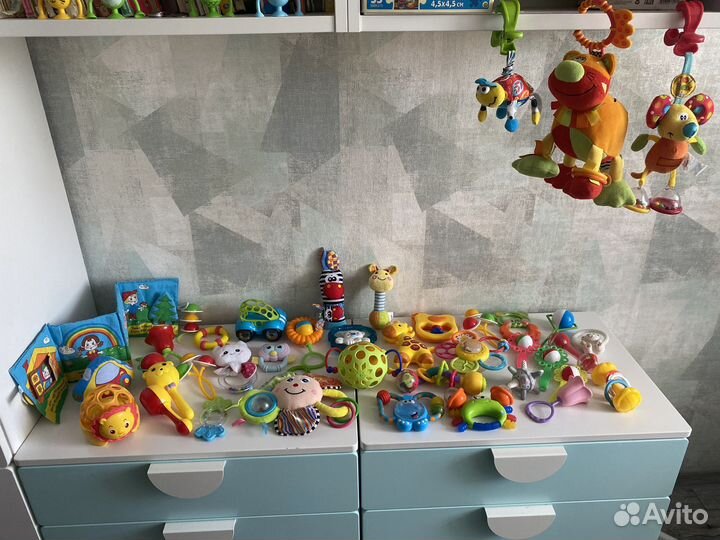 Развивающий игрушки, погремушки