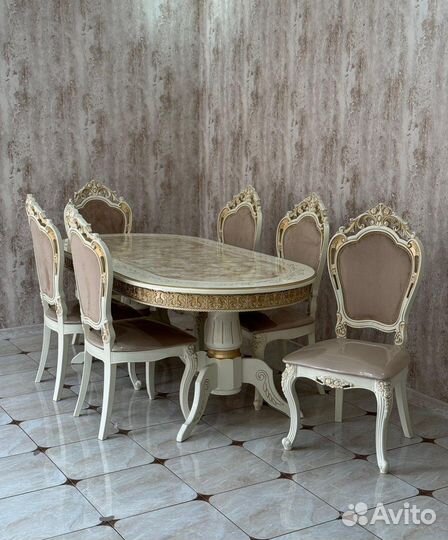 Стол и стулья новые Обеденный Раскладной Кухонный