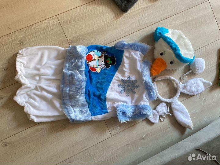 Костюм снеговика, зайки. 2 в 1