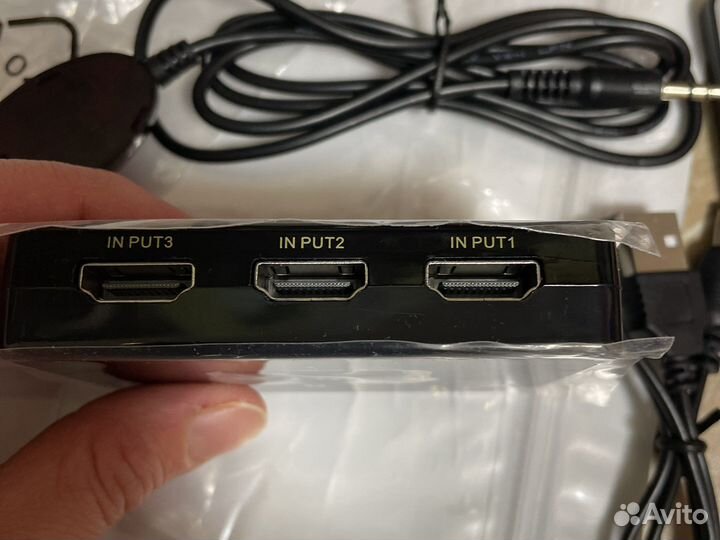 Разветвитель hdmi 4k ultra HD (3 входа, 1 выход