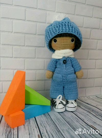Мальчишка кукла интерьерная