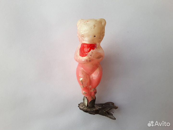 Старые елочные игрушки мишки