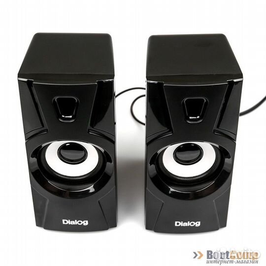 Звуковые колонки Dialog AST-10UP black 2.0 черные