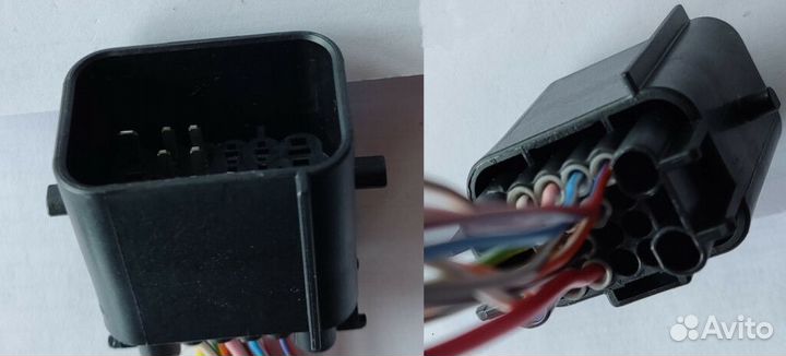 Разъем соединительный жгута форсунка (папа) LADA V