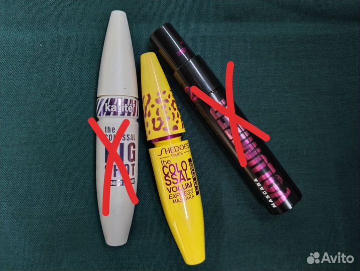 Тушь для ресниц, белая, чёрная, 2в1. Новые