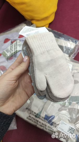 Носочки, варежки h&m новое