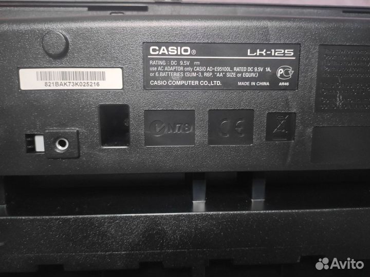 Синтезатор casio lk-125