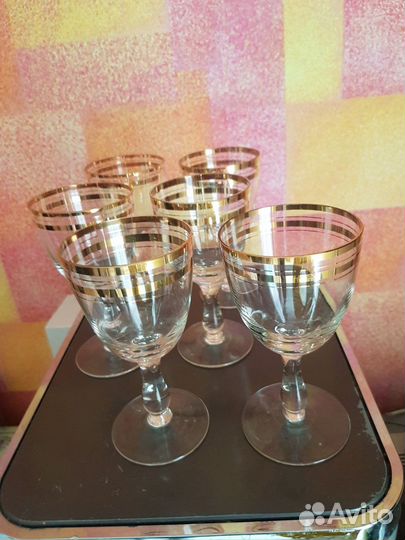 Чешское стекло, рюмки и фужеры СССР