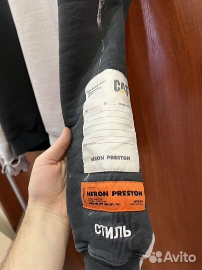 Heron preston x CAT оригинал свитшот