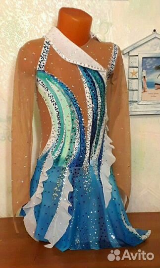 Платье для фигурного катания рост 140 см