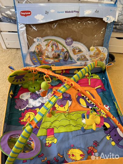 Развивающий коврик tiny love зоосад