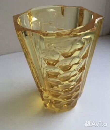 Вазы цветное стекло и глина СССР винтаж