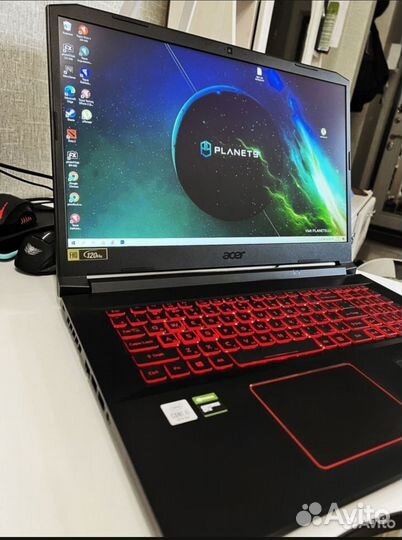 Игровой ноутбук acer nitro 5 an517-52-571m