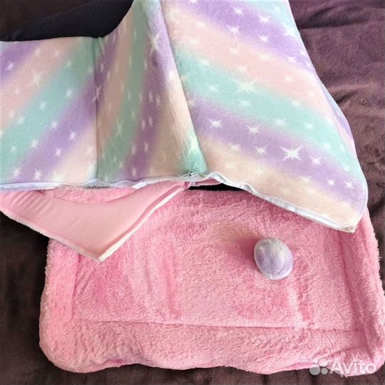 Домик для кошки мягкий плюшевый новый