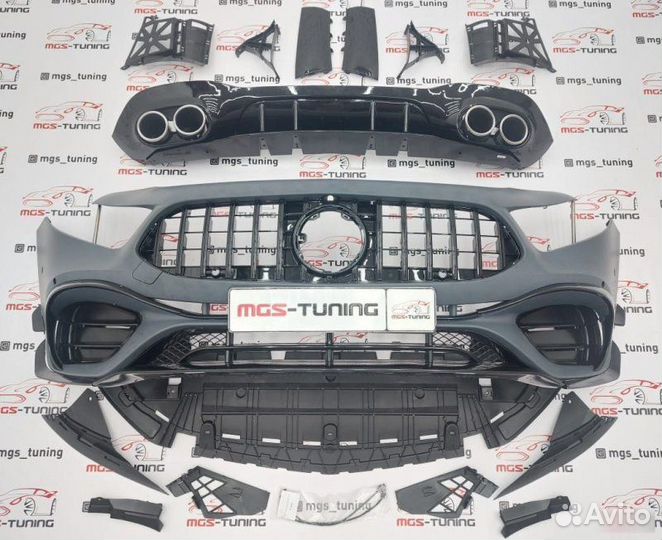 Обвес Mercedes A-Class w177 стиль A45 AMG хэтчбек