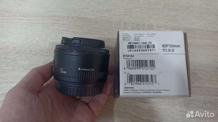 Объектив canon 50mm f 1.8 ll