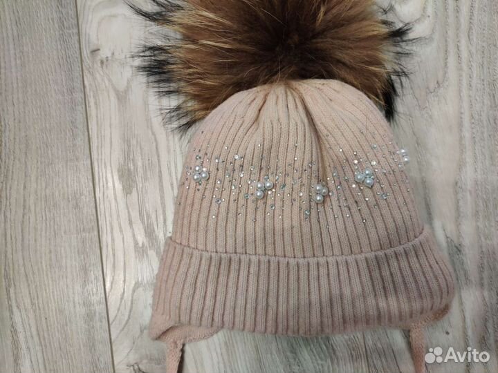 Шапка зимняя на завязках