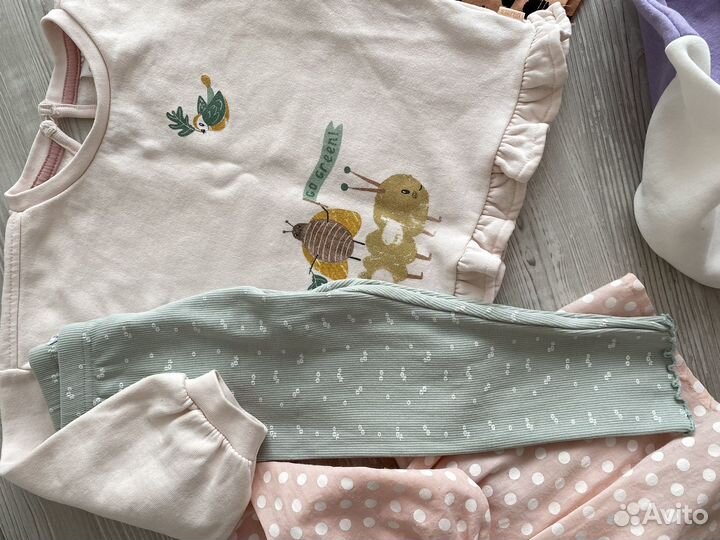 Вещи на девочку пакетом, размер 86