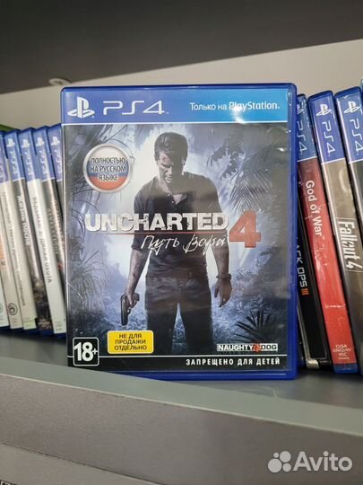 Uncharted 4: Путь вора PS4 (б/у, рус.)