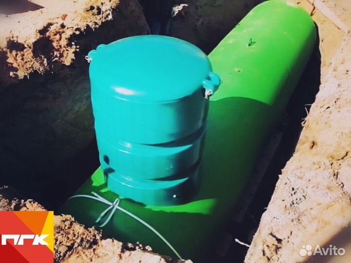 Газгольдер подземный, газификация дома, установка