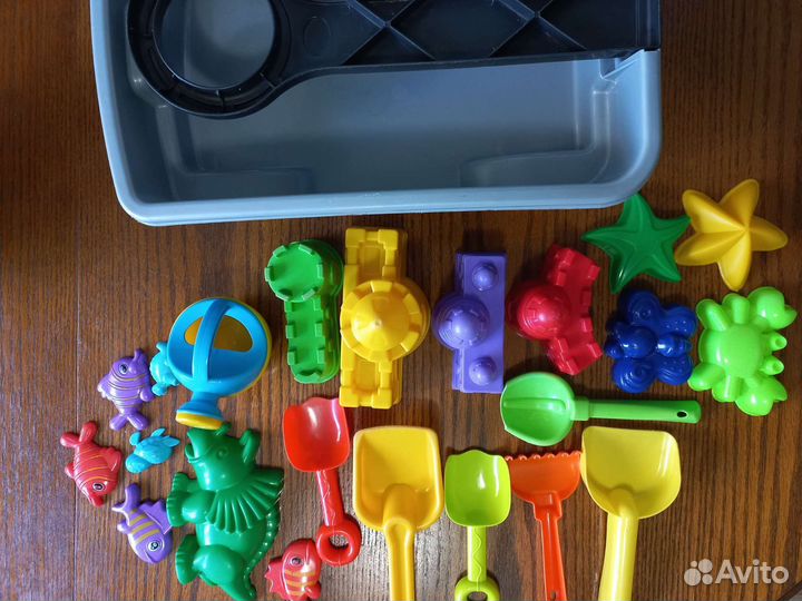 Детский набор для песочницы с тележкой