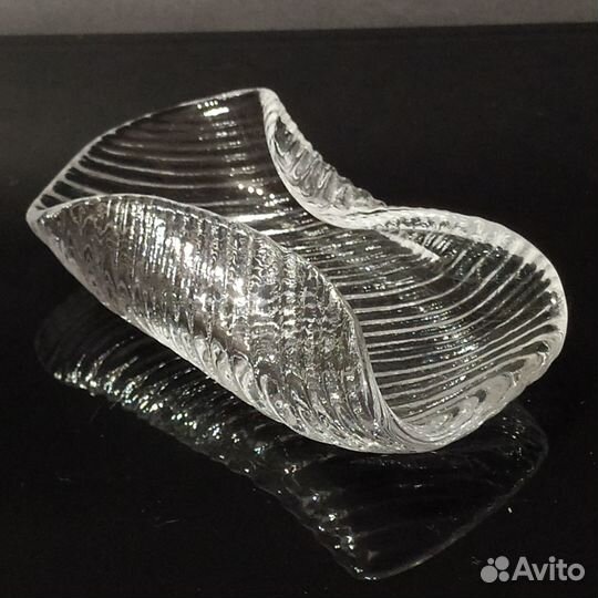 Салфетница/пепельница.Хрусталь Lindshammar. Швеция