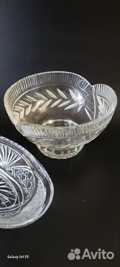 Хрустальная конфетница СССР