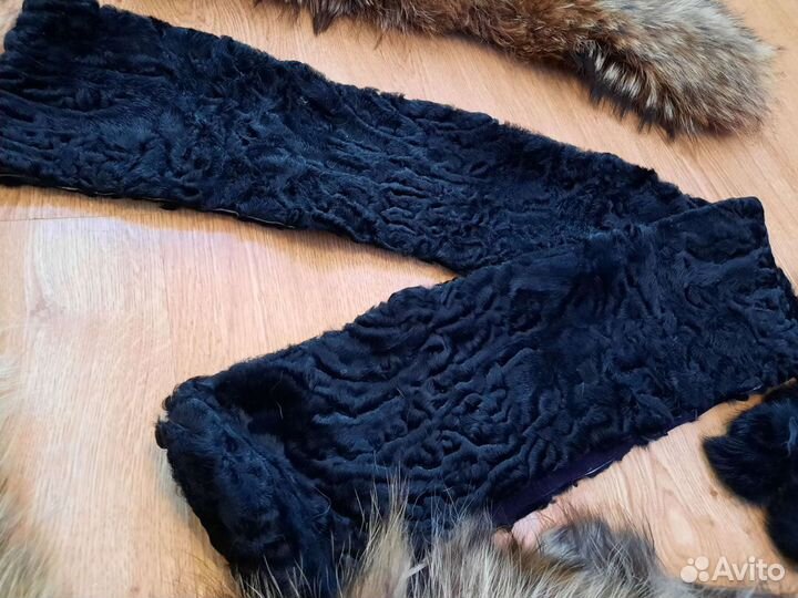 Мех енота и каракуля