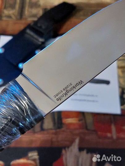 Нож WorkingKnife WK7Х12мф 3,3мм Полировка Эластрон