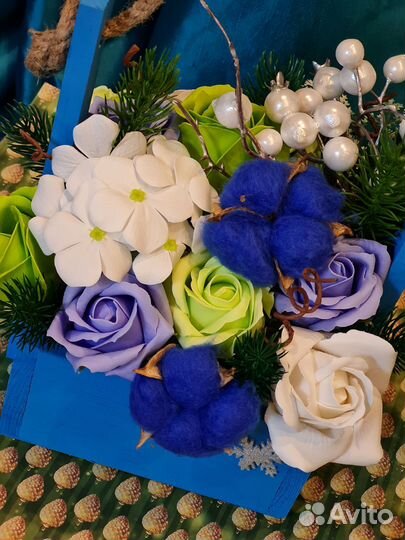 Букет из мыльных цветов. Интерьерный