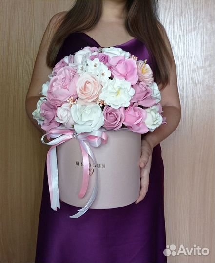 Букет из мыльных цветов