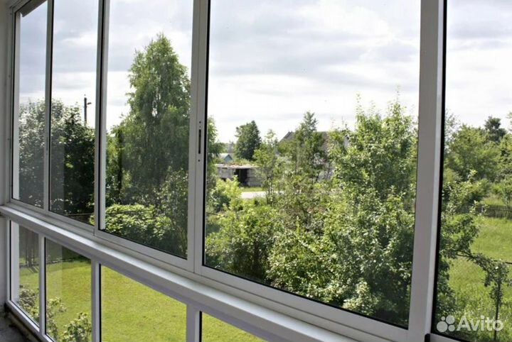 Остекление холодное с обшивкой