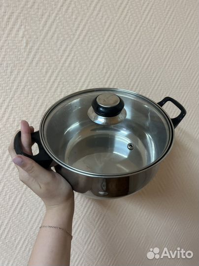 Кастрюля из нержавейки 5 литров