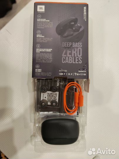 Беспроводные наушники tws jbl wave 200