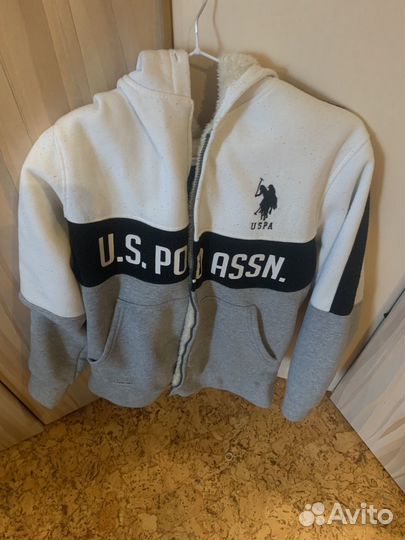 Кофта с мехом U.S. polo assn размер S