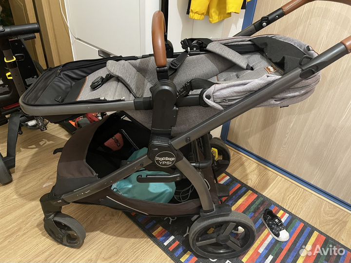 Коляска 2 в 1 pep perego ypsi polo grey серая